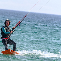 Kitesurf school Tarifa. Riding a kite board
